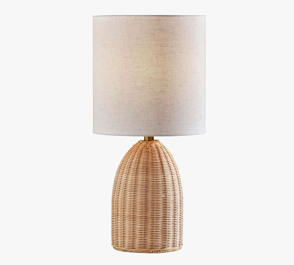 Braxton Rattan Table Lamp (19"-24") by Pottery Barn
