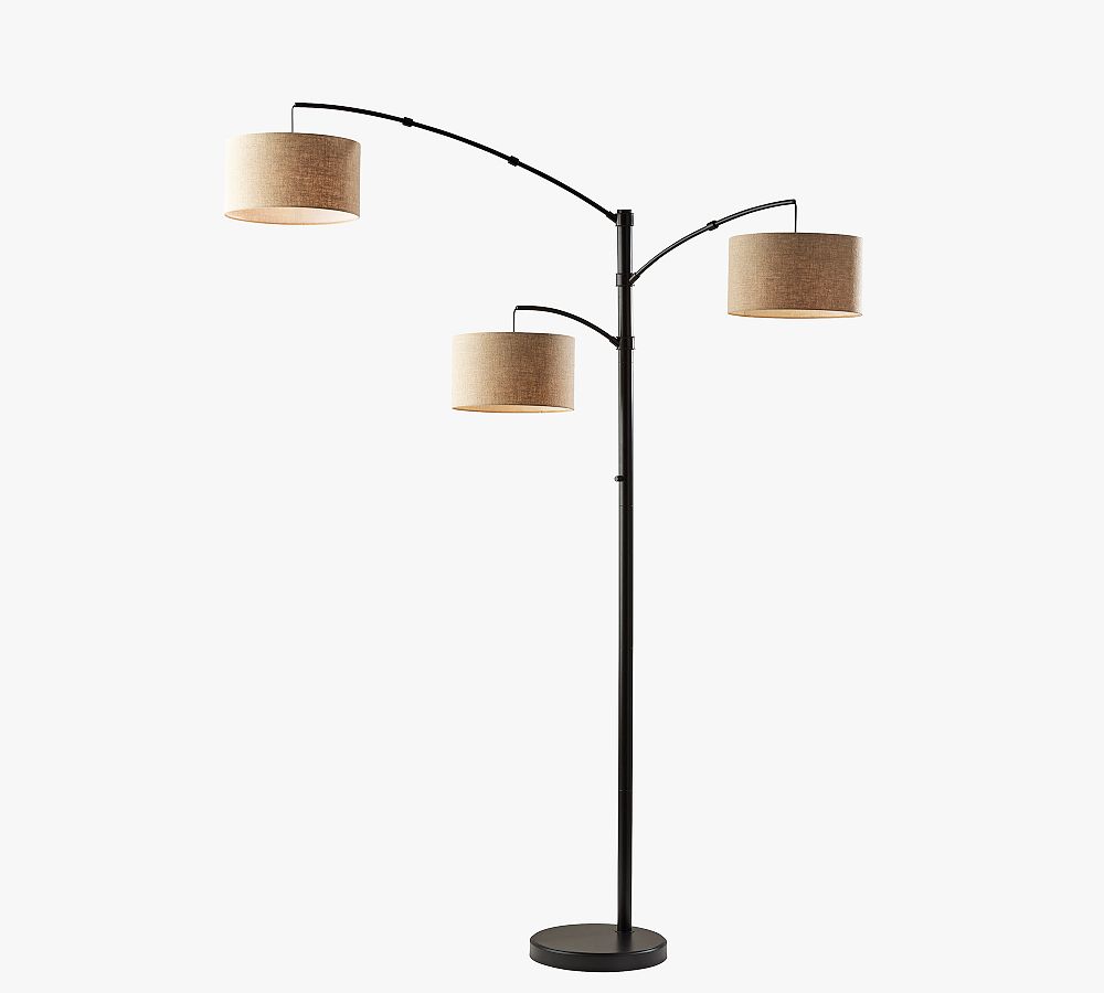 Brendan 3-Arm Metal Arc Floor Lamp (82") by Pottery Barn