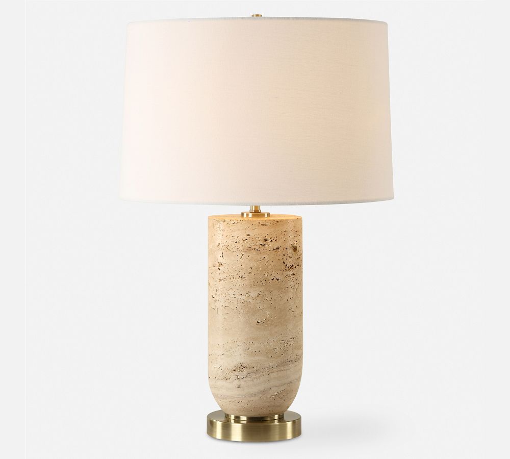Eliana Travertine Table Lamp (24.5") by Pottery Barn