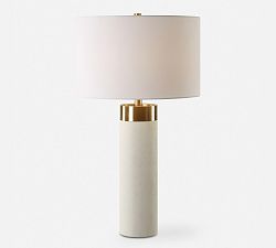 Lillia Faux Shagreen Table Lamp (28")