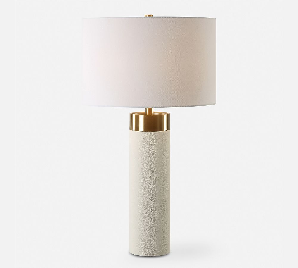 Lillia Faux Shagreen Table Lamp (28") by Pottery Barn