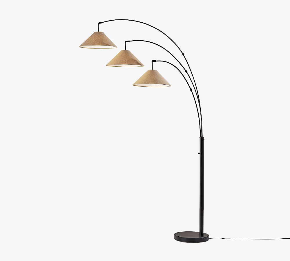 Serafina Metal 3-Arm Arc Floor Lamp (86") by Pottery Barn