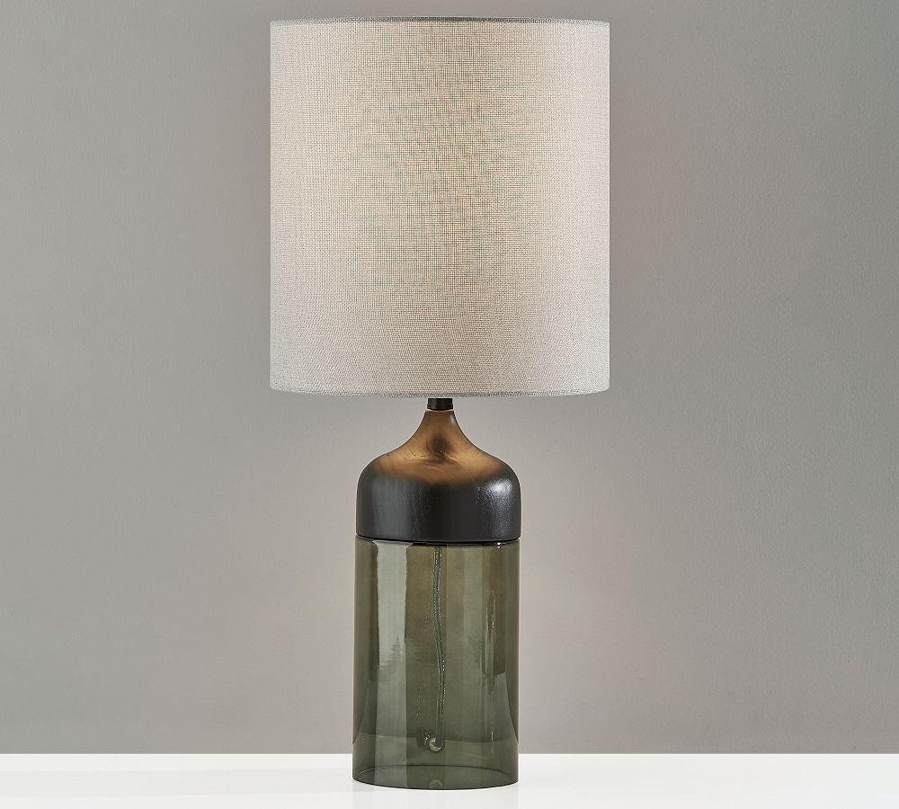 Stephe Glass Table Lamp (17"- 23") by Pottery Barn