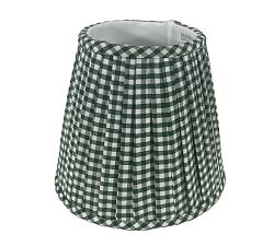 Open Box: Maison Maison Portable Lamp Gingham Checkered Shade - Green