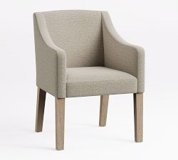 Classic Slope Upholstered Dining Armchair