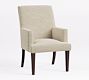 PB Comfort Square Upholstered Dining Armchair
