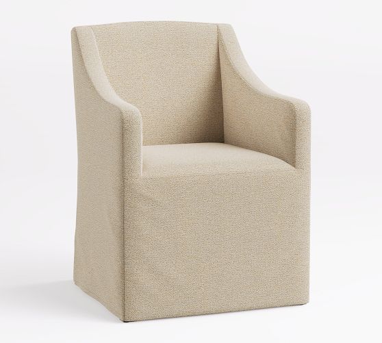 Classic Slope Slipcovered Dining Armchair