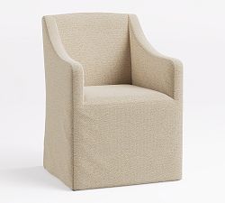 Classic Slope Slipcovered Dining Armchair