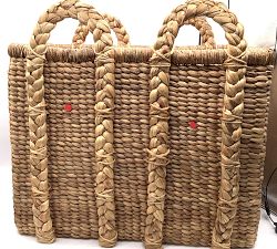 Open Box: Beachcomber Handwoven Oversized Rectangular Basket (29"W x 29"H) - Natural