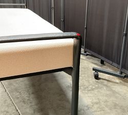 Open Box: Bodhi Upholstered King Bench - Off White Dhuri, Bronze