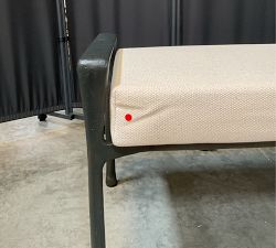Open Box: Bodhi Upholstered King Bench - Off White Dhuri, Bronze