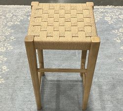 Open Box: Fenton Small Space Woven Backless Counter Stool (24") - Seadrift