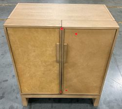 Open Box: Modern Heirloom Leather Bar Cabinet (36") - Seadrift