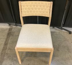 Open Box: Newport Woven Dining Chair - Boucle Oatmeal, Mist