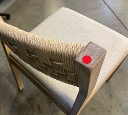 Open Box: Newport Woven Dining Chair - Boucle Oatmeal, Mist