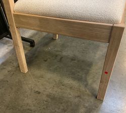 Open Box: Newport Woven Dining Chair - Boucle Oatmeal, Mist