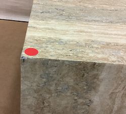 Open Box: Sorrento Square Bunching Coffee Table (22") - Dark Travertine