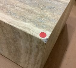 Open Box: Sorrento Square Bunching Coffee Table (22") - Dark Travertine