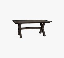 Open Box: Toscana Extendable Dining Table (60" - 84"W, seats 6 - 8) - Dusty Charcoal