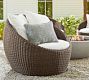 Torrey Wicker Swivel Outdoor Papasan