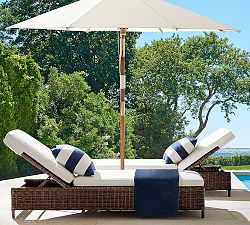 Torrey Wicker Outdoor Single Chaise Lounge