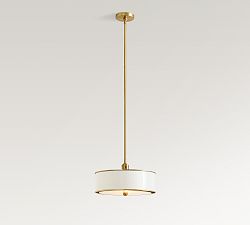 Farmhouse Metal Drum Pendant (15")