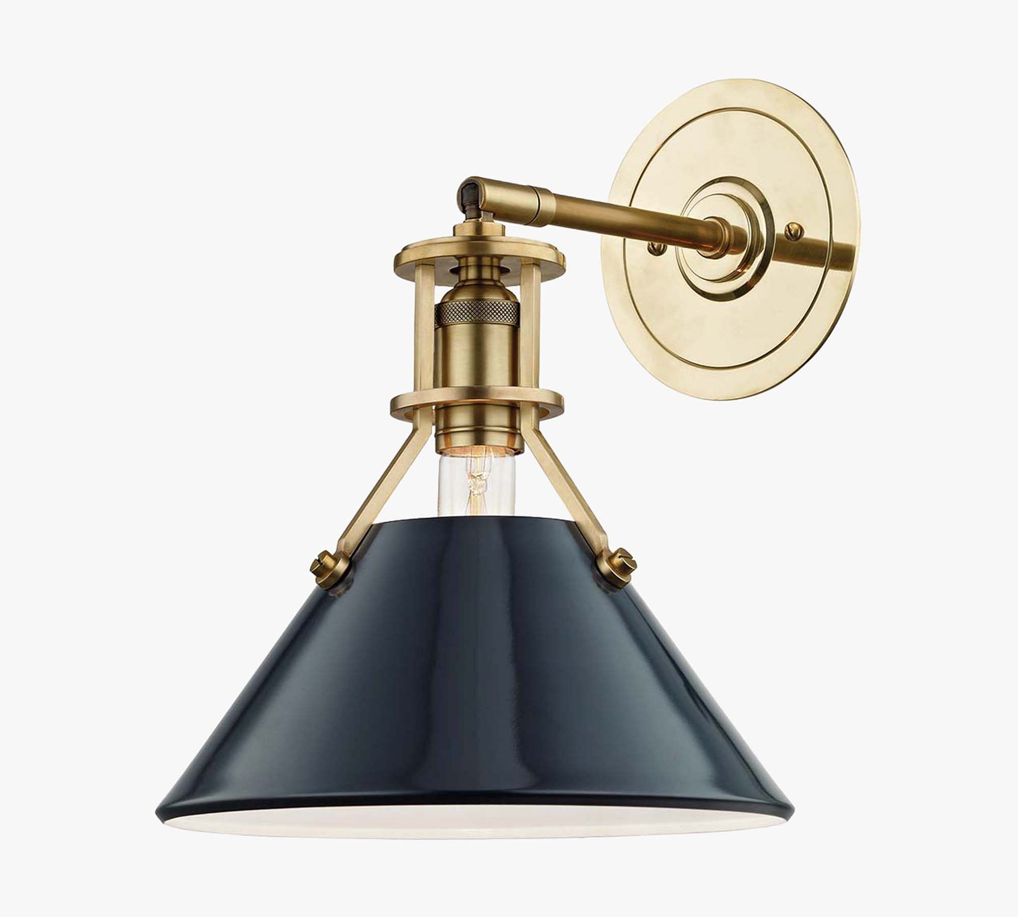 Jocelyn Flared Enamel Sconce (11'') - thumbnail 2