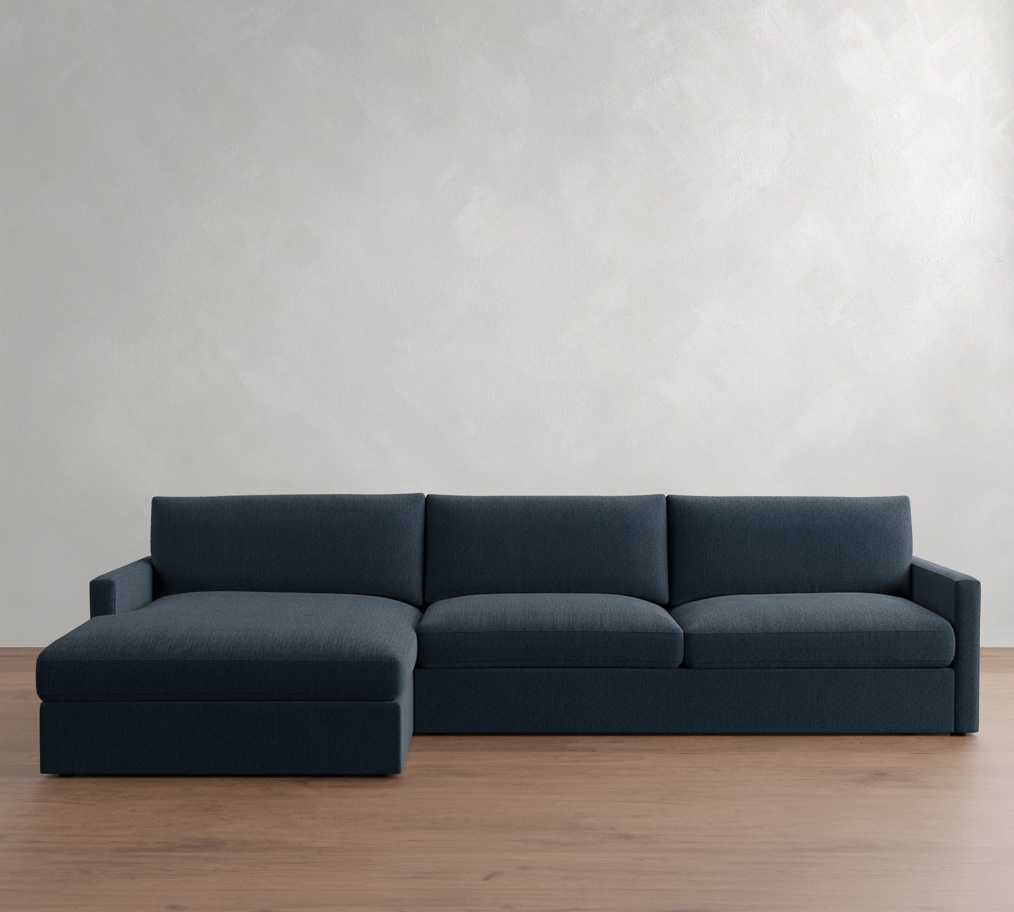 Westwood Slim Arm Chaise Sectional (131"&ndash;146")