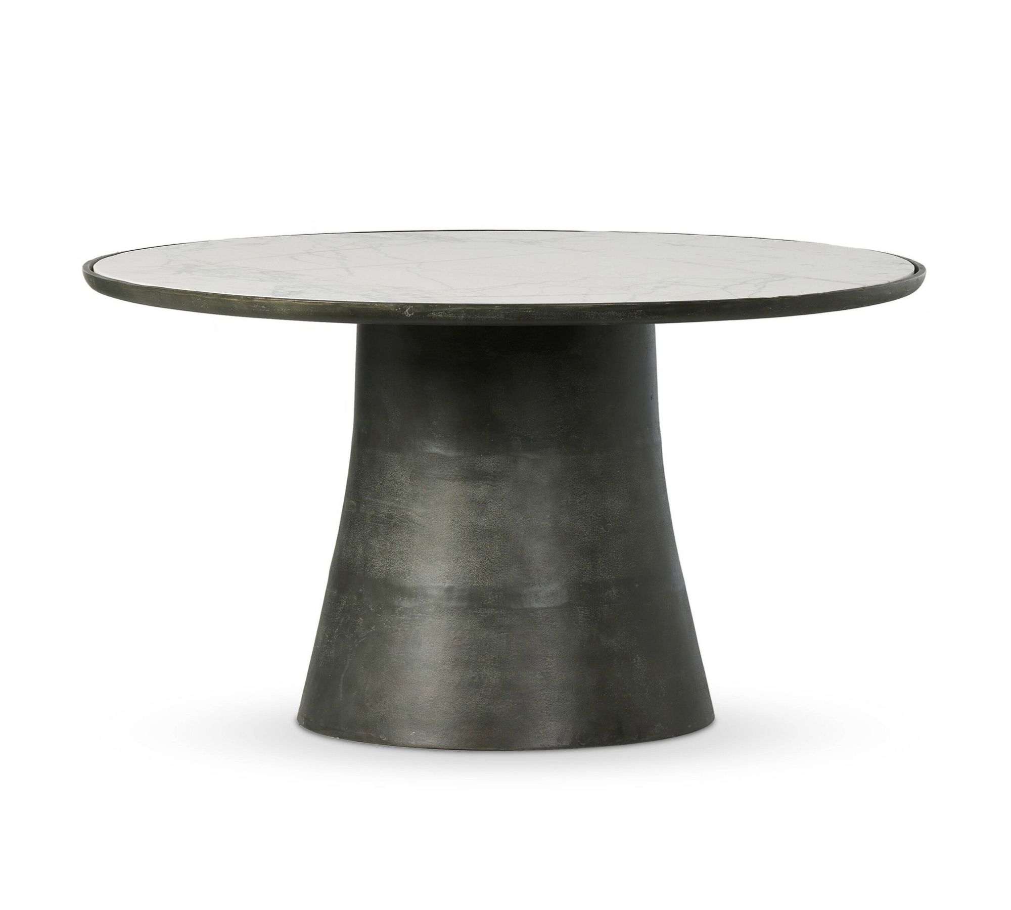 Darlyn Marble Round Outdoor Dining Table (42"-55")