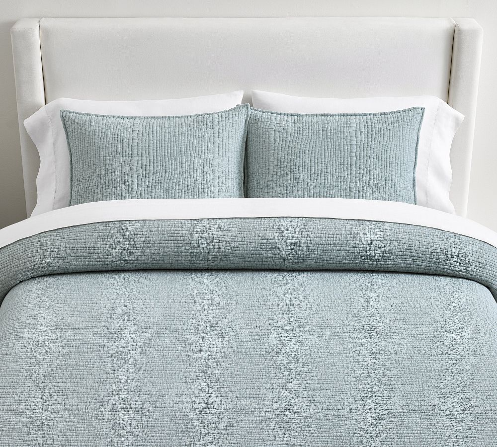 Coastal Washed Quilt - Chambray, Full/Queen