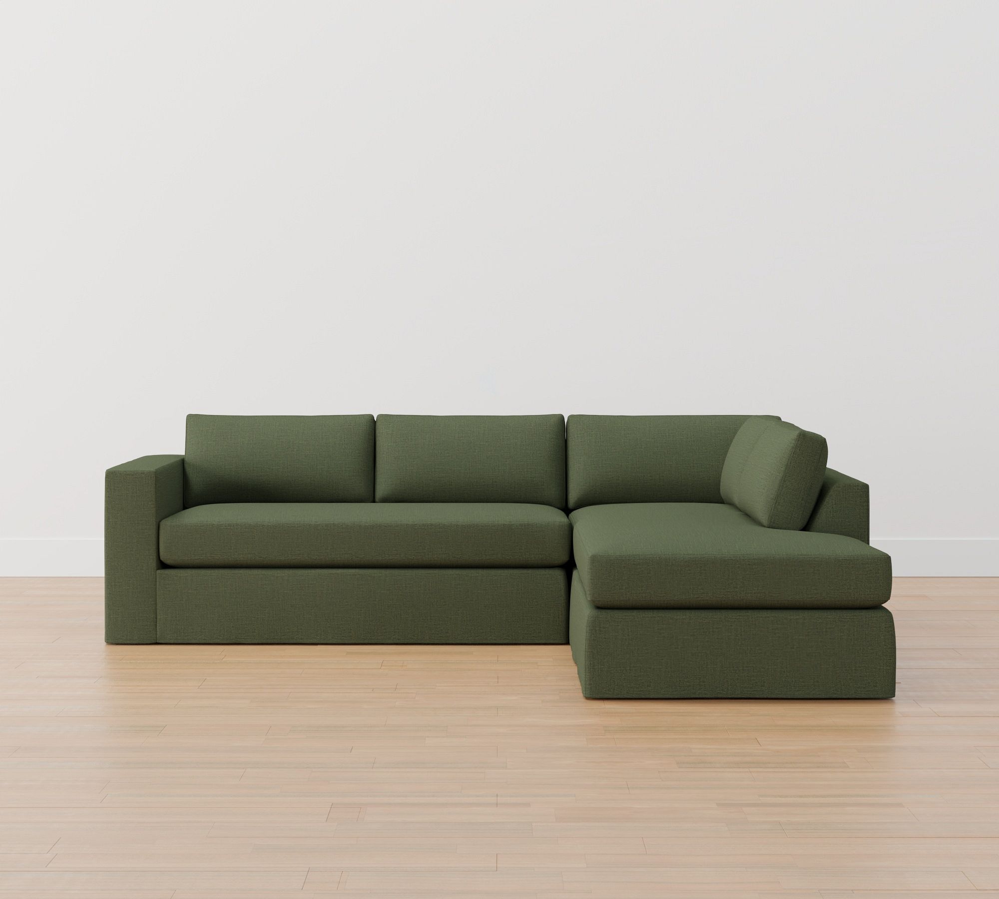 Carmel Wide Arm Slipcovered Return Bumper Sectional (113"&ndash;125") - thumbnail 9