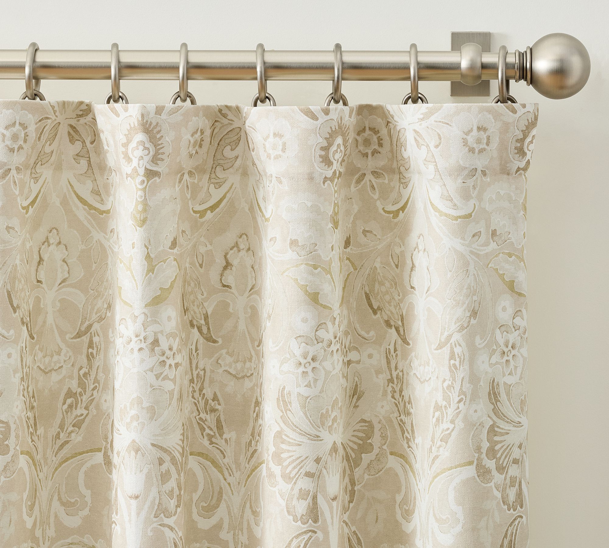 Golden Haze Printed Curtain