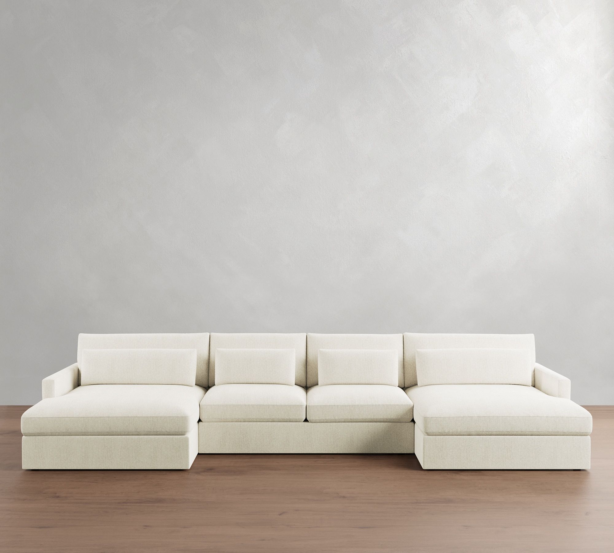 Westwood Slim Arm Deep Seat Double Chaise Sectional (180")