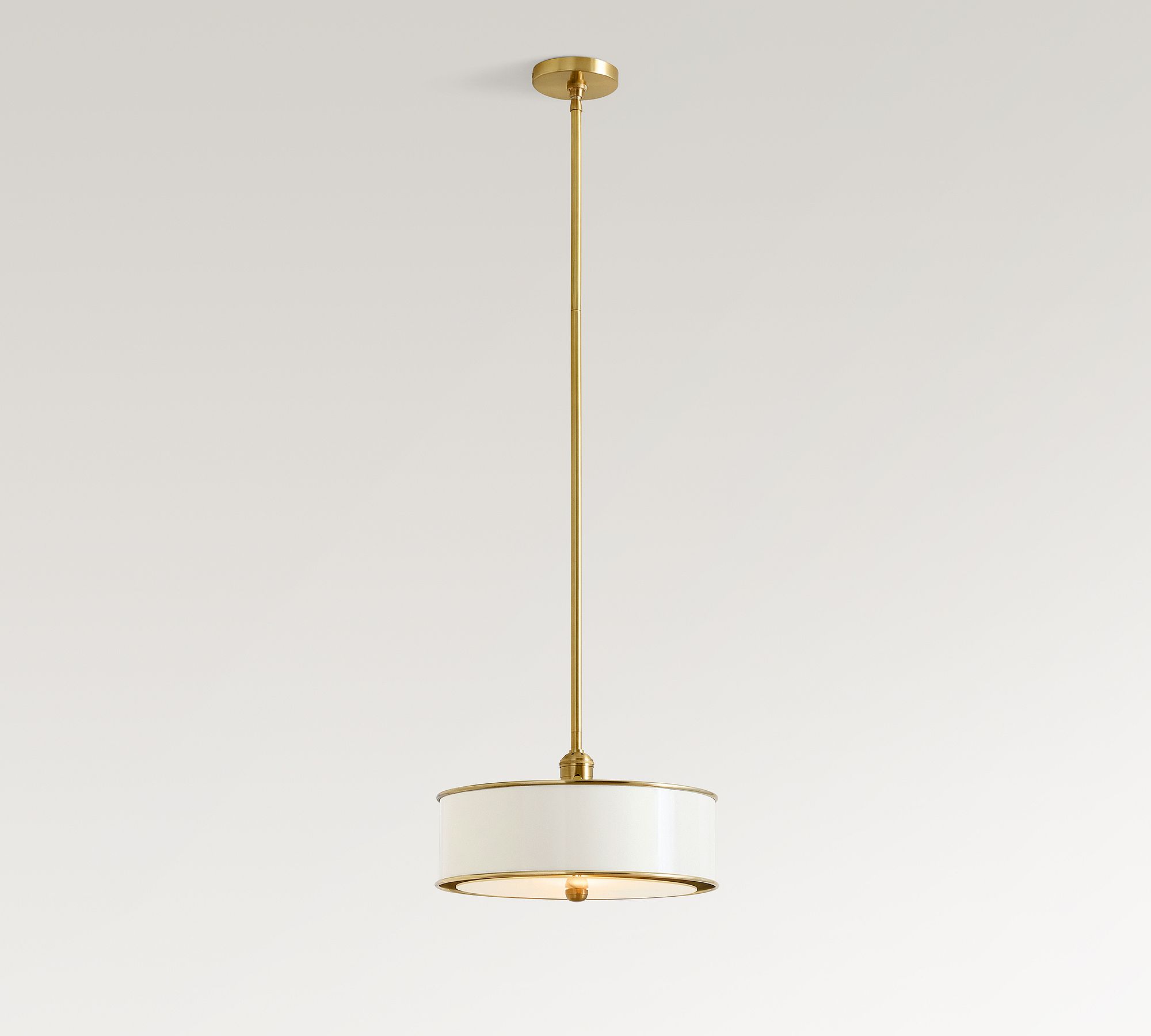 Farmhouse Metal Drum Pendant (15")