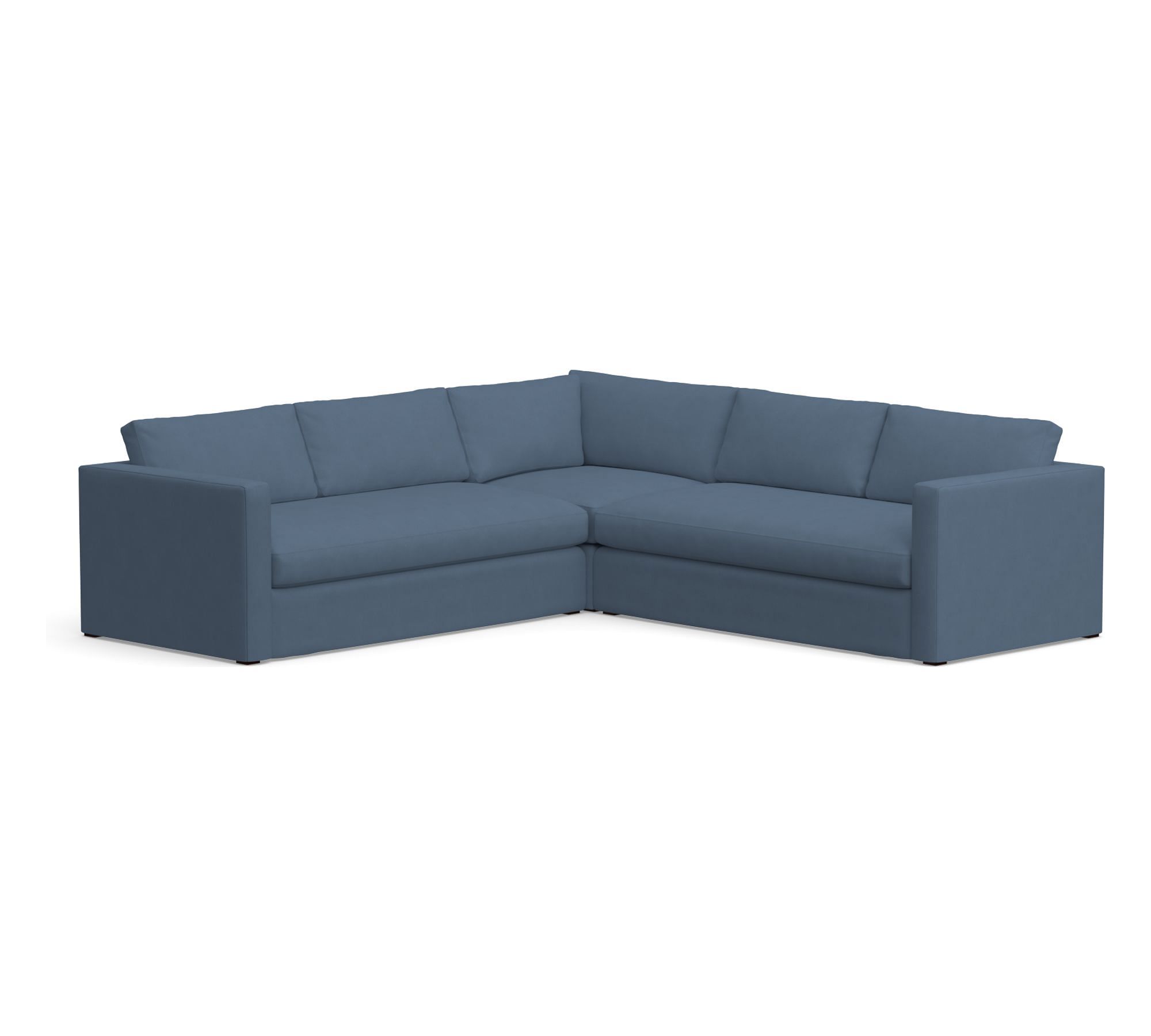 Jake Slipcovered L-Shaped Outdoor Sectional (110")