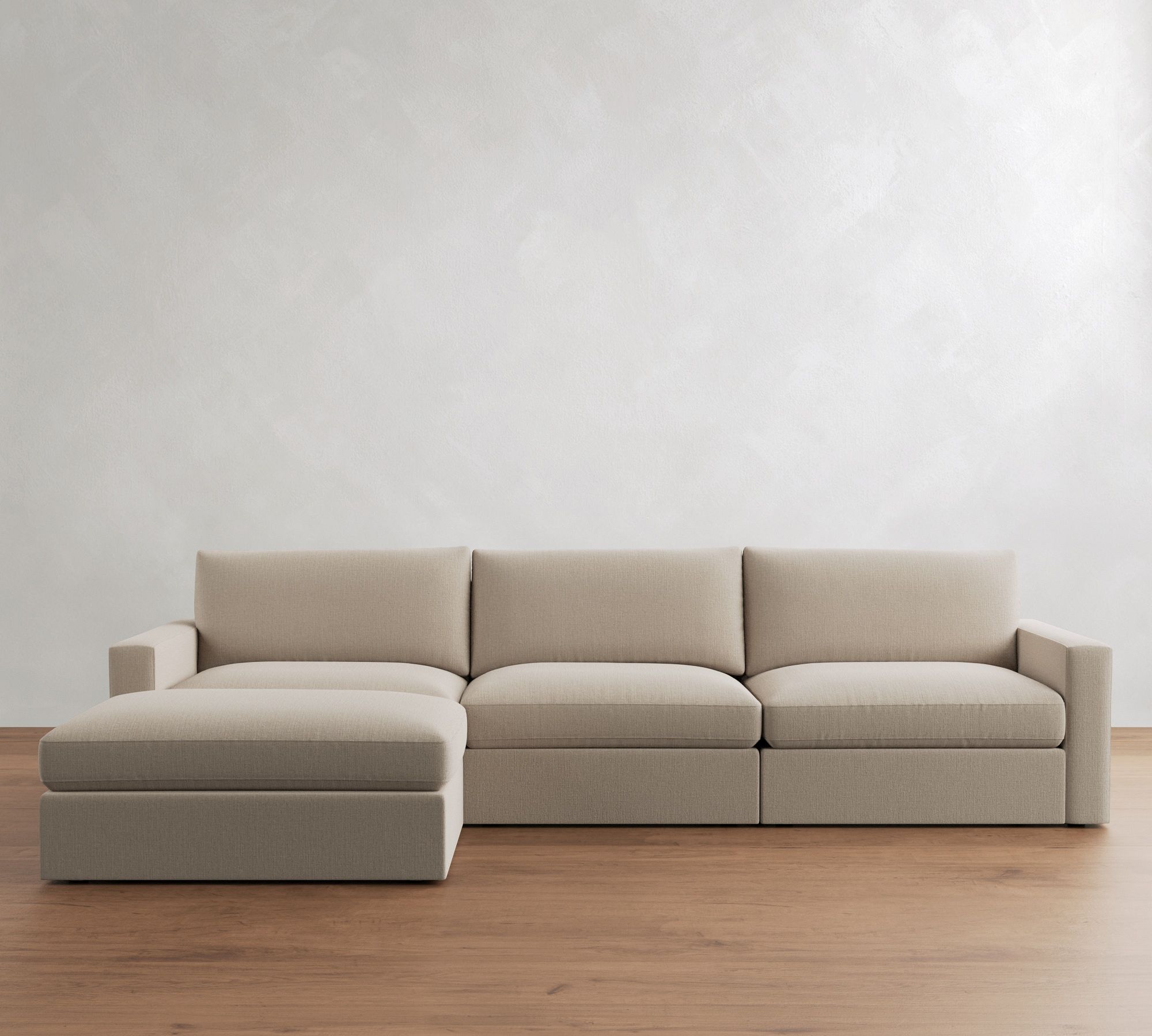 Westwood Square Arm Modular Chaise Sectional (143")