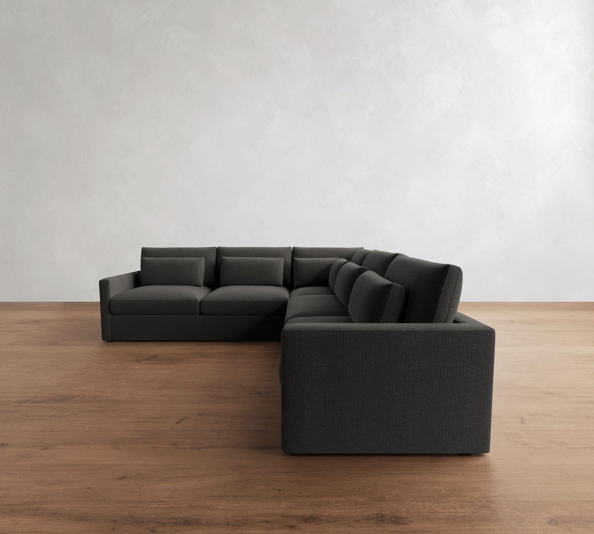 Westwood Slim Arm Deep Seat 3-Piece L-Shaped Sectional (119")