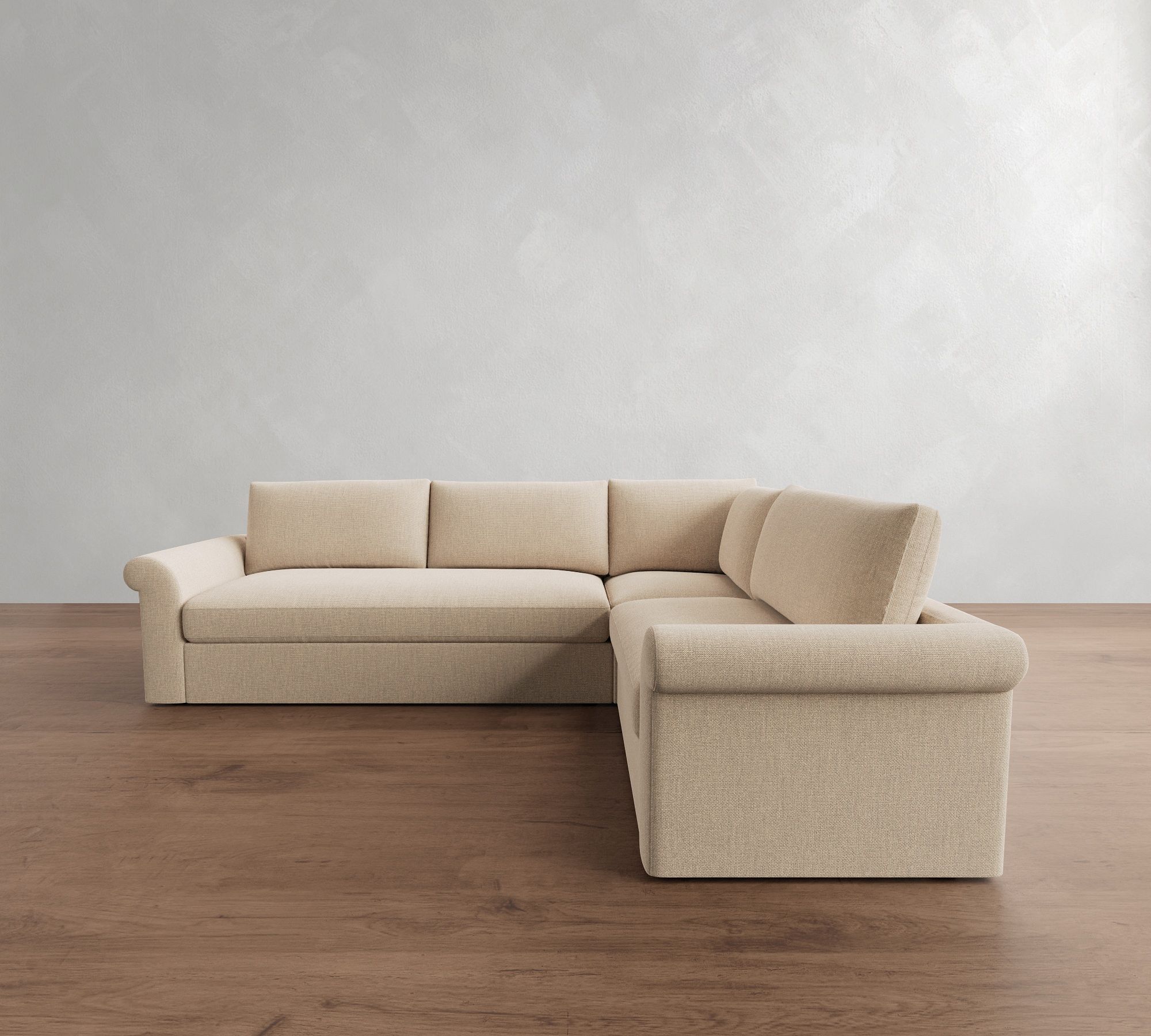 Westwood Roll Arm 3-Piece Sectional (124")