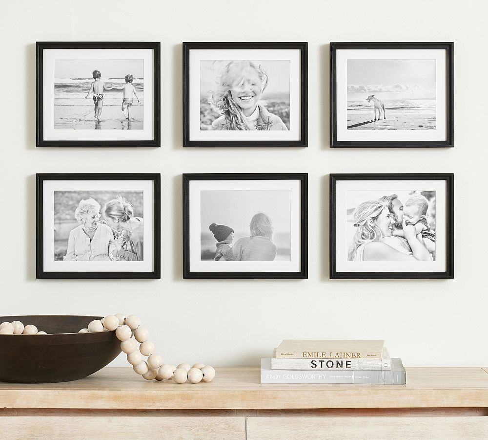 Beveled Wood Gallery Frames - 8"x10" Insert - Black