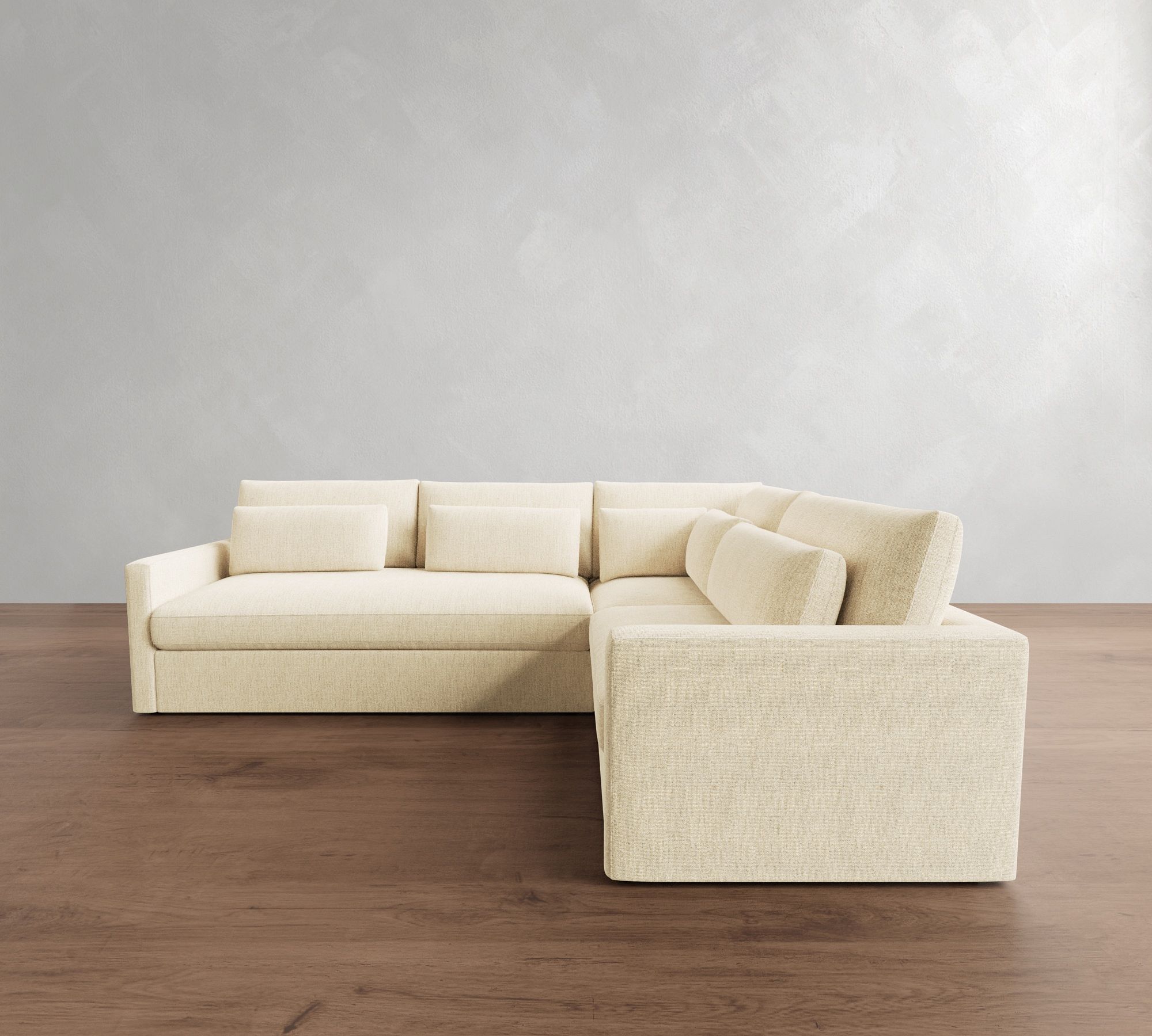 Westwood Slim Arm Deep Seat 3-Piece Sectional (119")