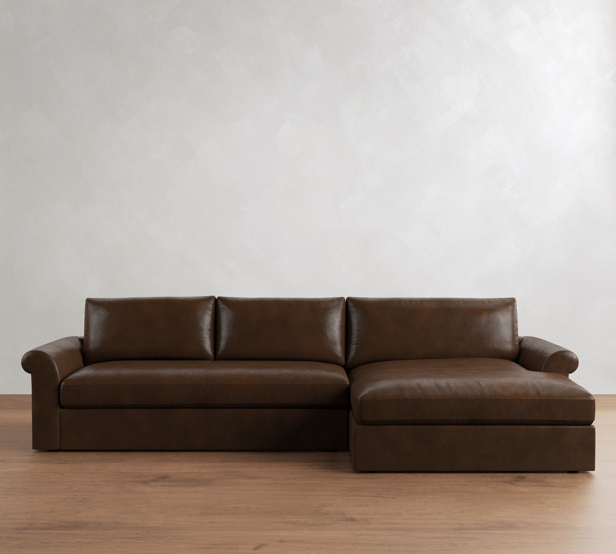 Westwood Roll Arm Chaise Sectional (136"&ndash;154")
