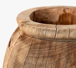 Vintage Reclaimed Wood Vase