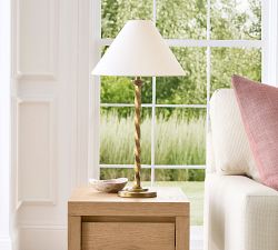Harper Twisted Metal Table Lamp (24")