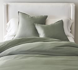 Open Box: Casual Tencel Duvet Cover, Full/Queen - Eucalyptus