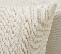 Textured Chenille Lumbar Pillow Cover