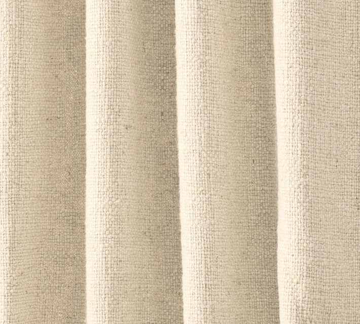 Faye Textured Curtain | Pottery Barn