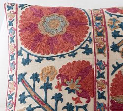Suzani Camel Pillow Cover &amp; Throw Set