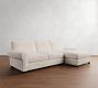 Turner Roll Arm Chaise Sectional (107"&ndash;132")