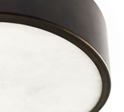 Windham Alabaster Flush Mount (15")