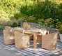 Huntington Wicker Slope Arm Swivel Outdoor Dining Armchair